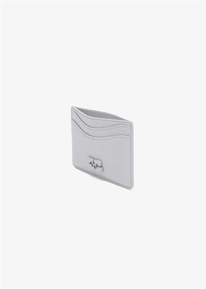 Bou card holder grained Quiet Gray B3010408 Ganni 